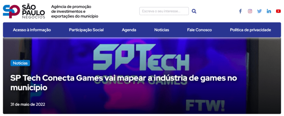 SPTech - SP Negócios | Dyxel Gaming